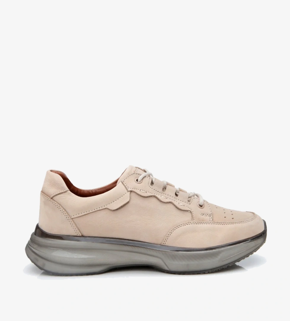 Hotiç Erkek Nubuk Deri Gri Vizon Spor Ayakkabı model görseli