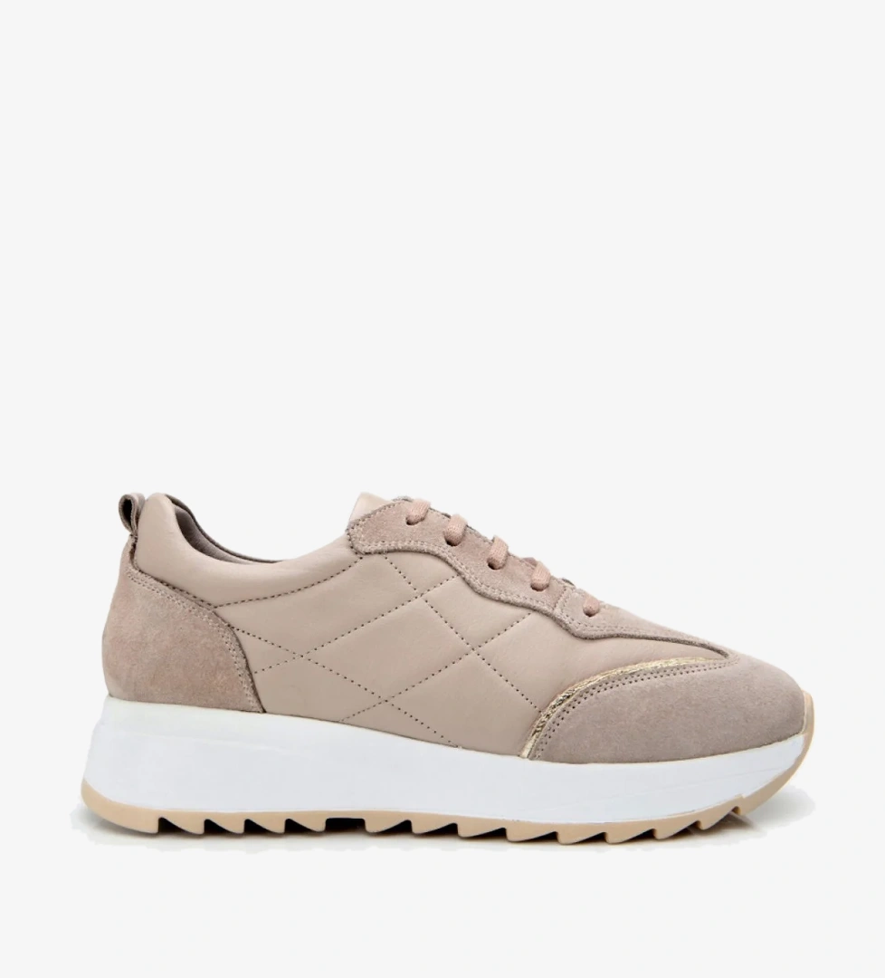 Hotiç Kadın Deri Vizon Kalın Tabanlı Spor Ayakkabı model görseli