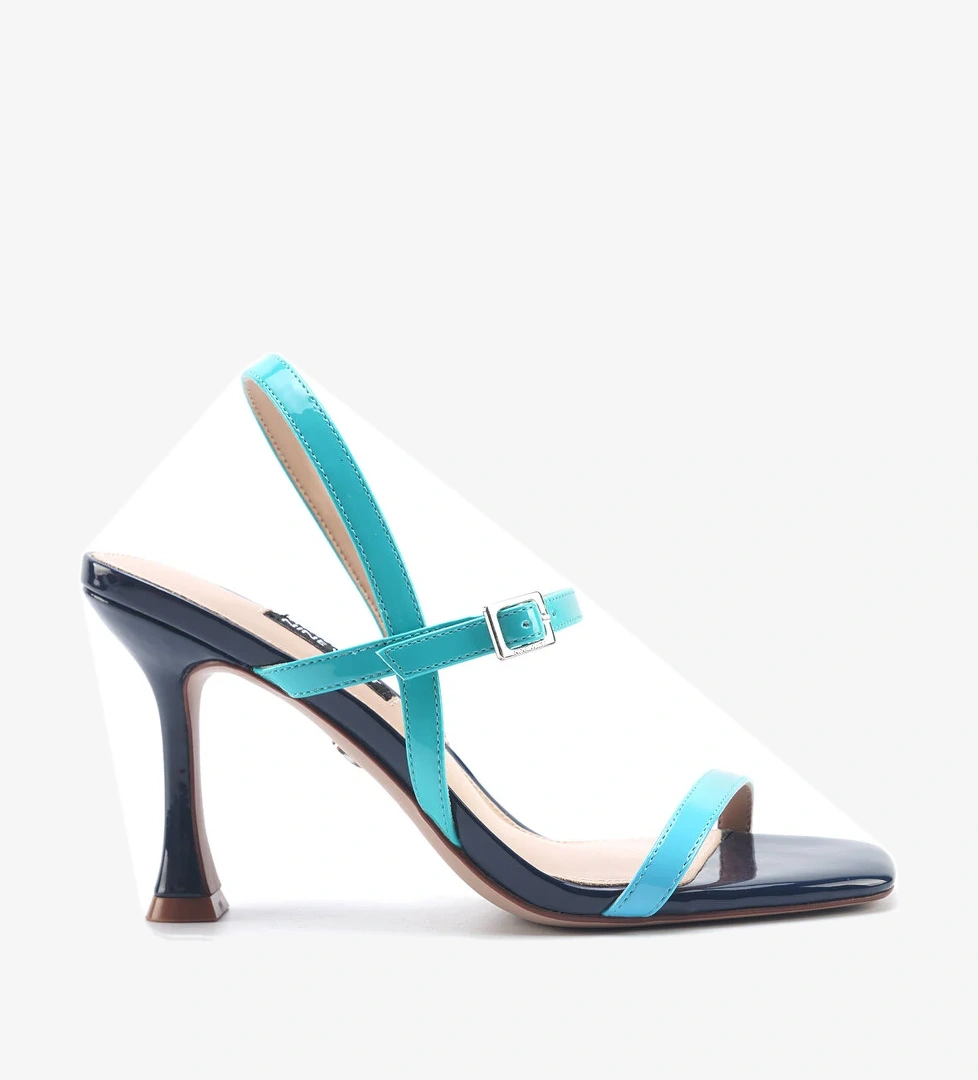MONIQUE2 5FX Mavi Kadın Topuklu Sandalet - Görsel 1