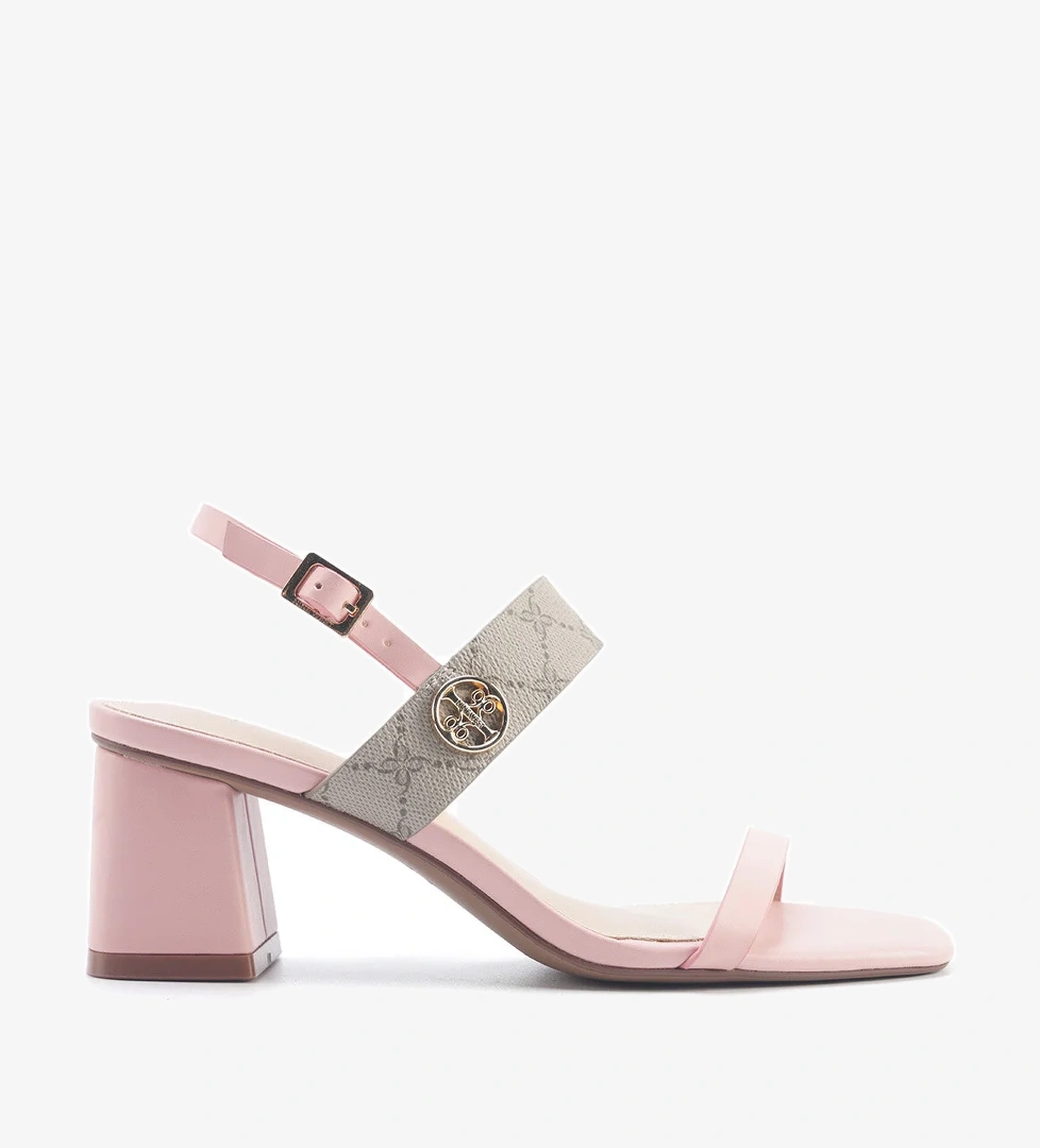 NACEDIA 5FX Pembe Kadın Topuklu Sandalet - Görsel 1