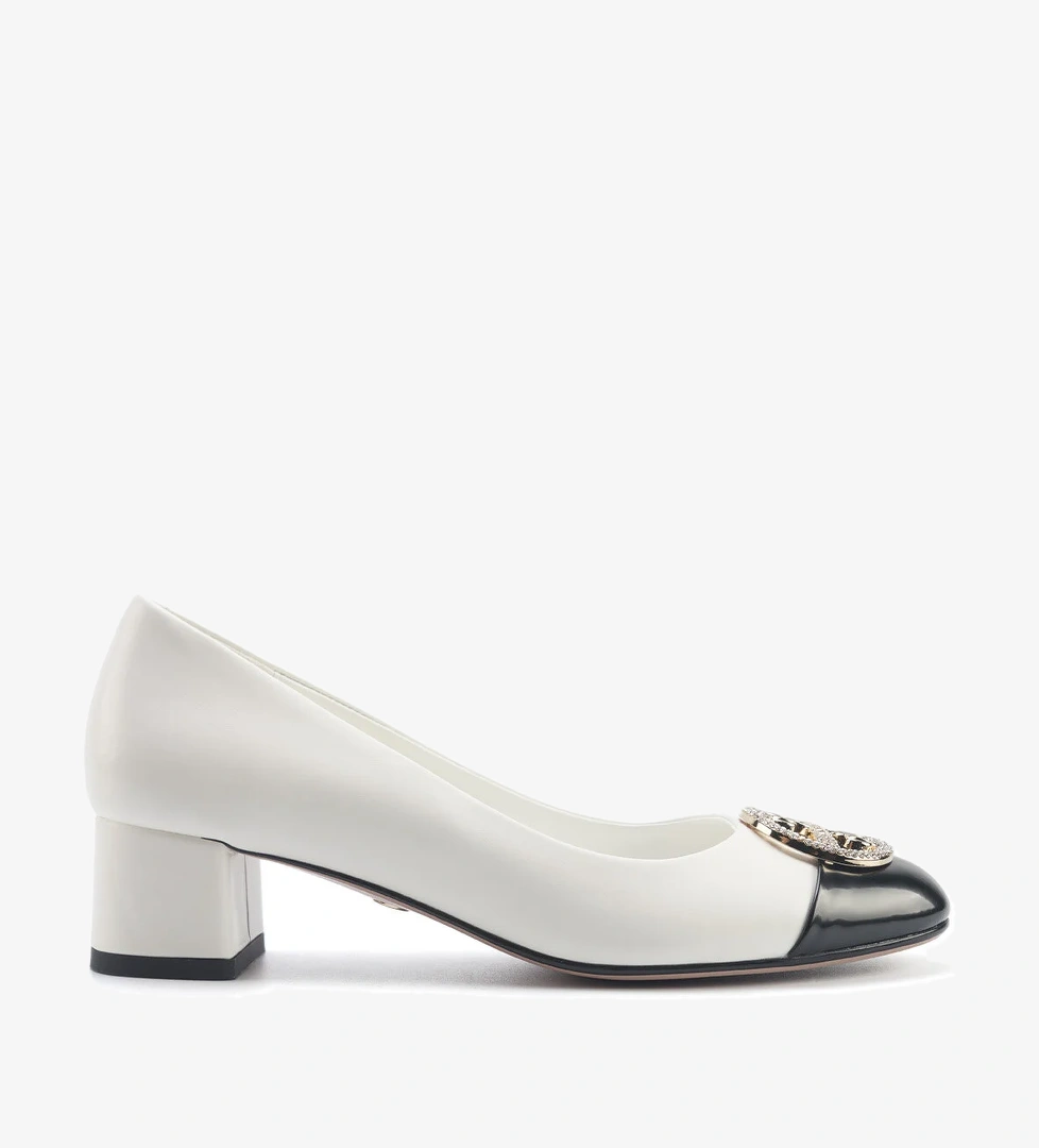 HALAINE 5FX Beyaz Kadın Topuklu Ayakkabı - Görsel 1