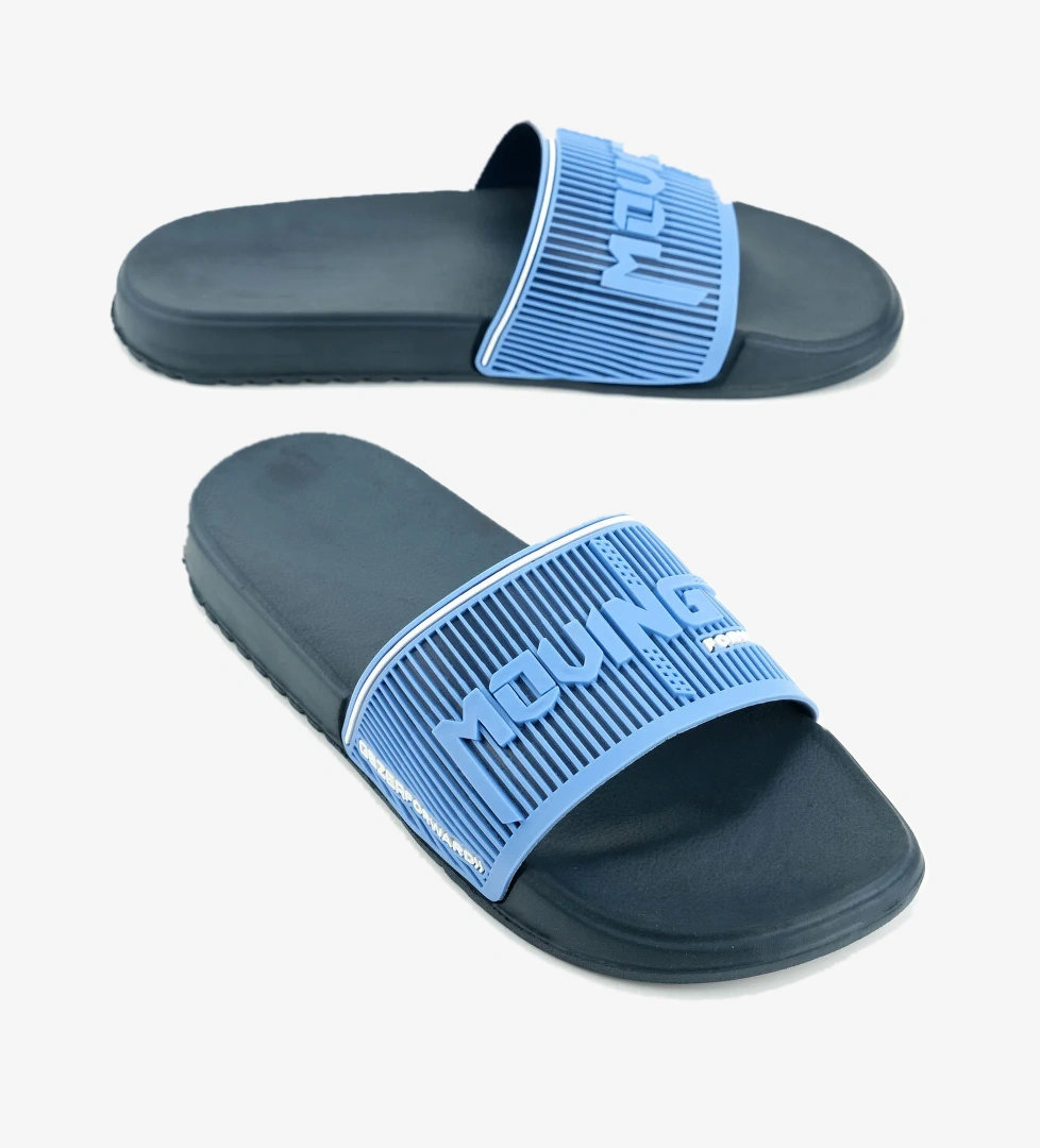 Gezer Gezer Mavi Erkek Yazlık Eva Islak Zemine Uygun Günlük Ev Bahçe Havuz Banyo Terlik Sandalet & Terlik | Flo Mavi - 1. görsel