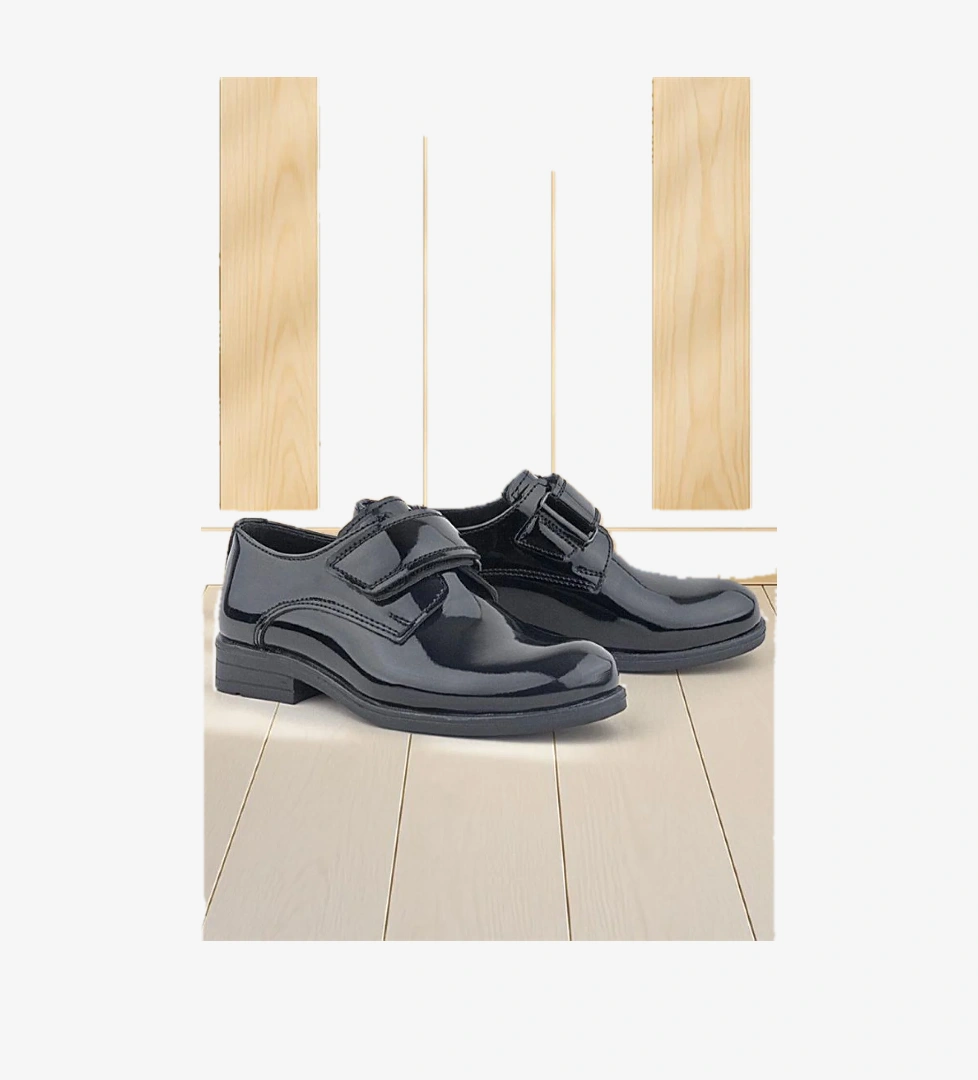 Rakerplus Siyah Rugan Cırt Cırtlı Oxford Çocuk Okul Ayakkabısı model görseli