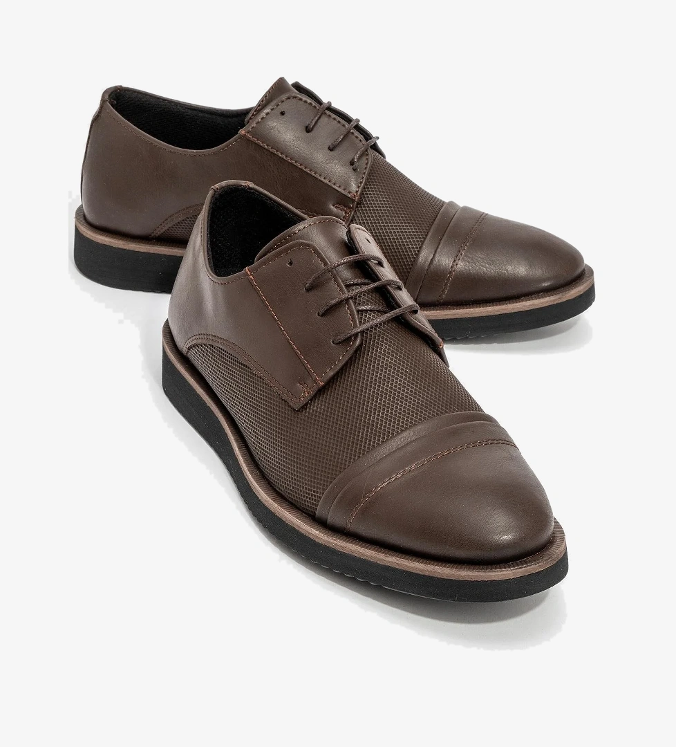 Ccway Erkek Ayakkabı Kahve Si̇yah model görseli