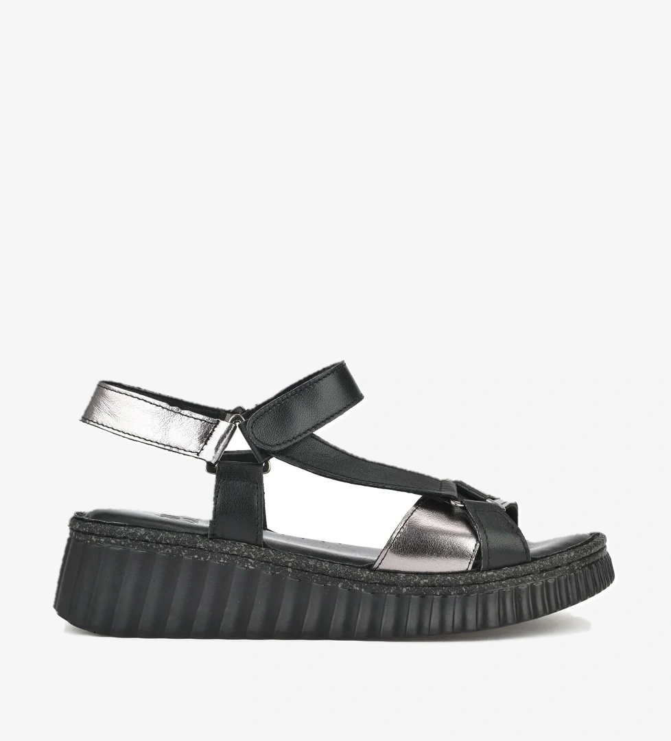 Kadın Hakiki Deri Sandalet 1511008Z413 Siyah