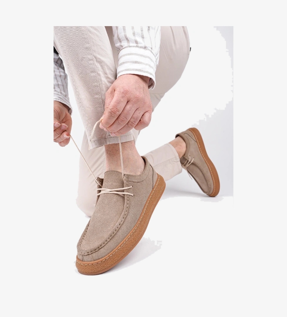 SANCHEZ Klasik Hakiki Deri Günlük Ortopedik Bağcıklı Erkek Casual Ayakkabı