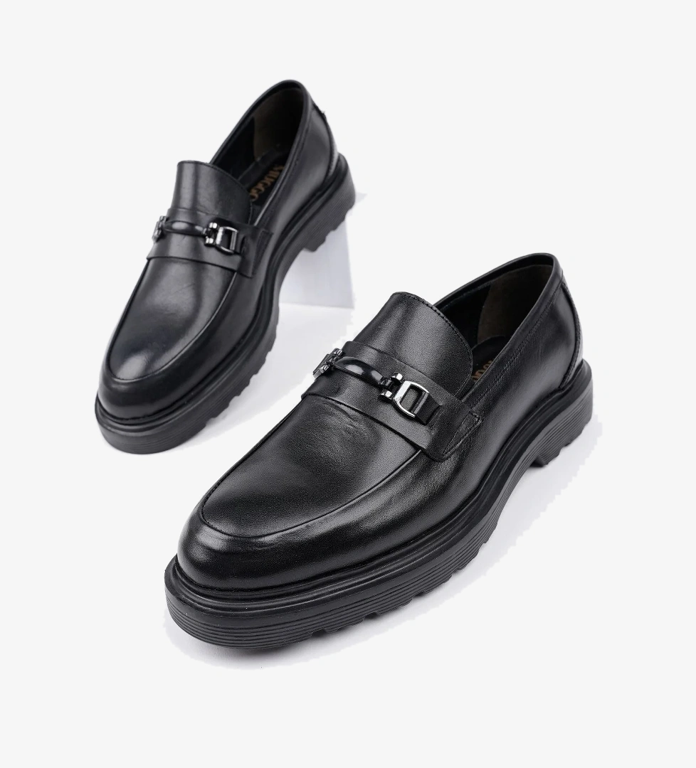 Muggo FABREGAS Hakiki Deri Klasik Günlük Ortopedik Erkek Ayakkabı - Görsel 1