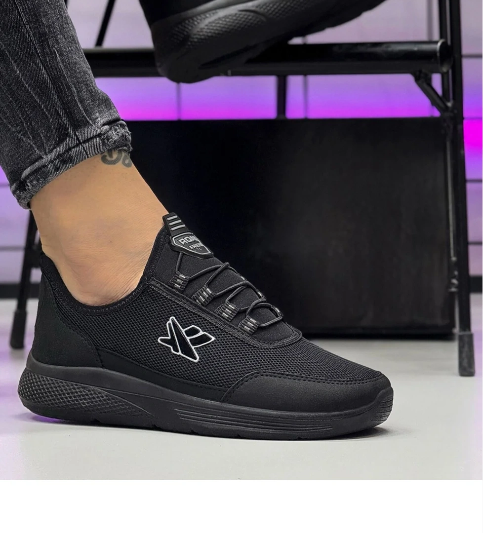 Road Frend Erkek Bağsız Günlük Spor Ayakkabı Siyah - Görsel 1