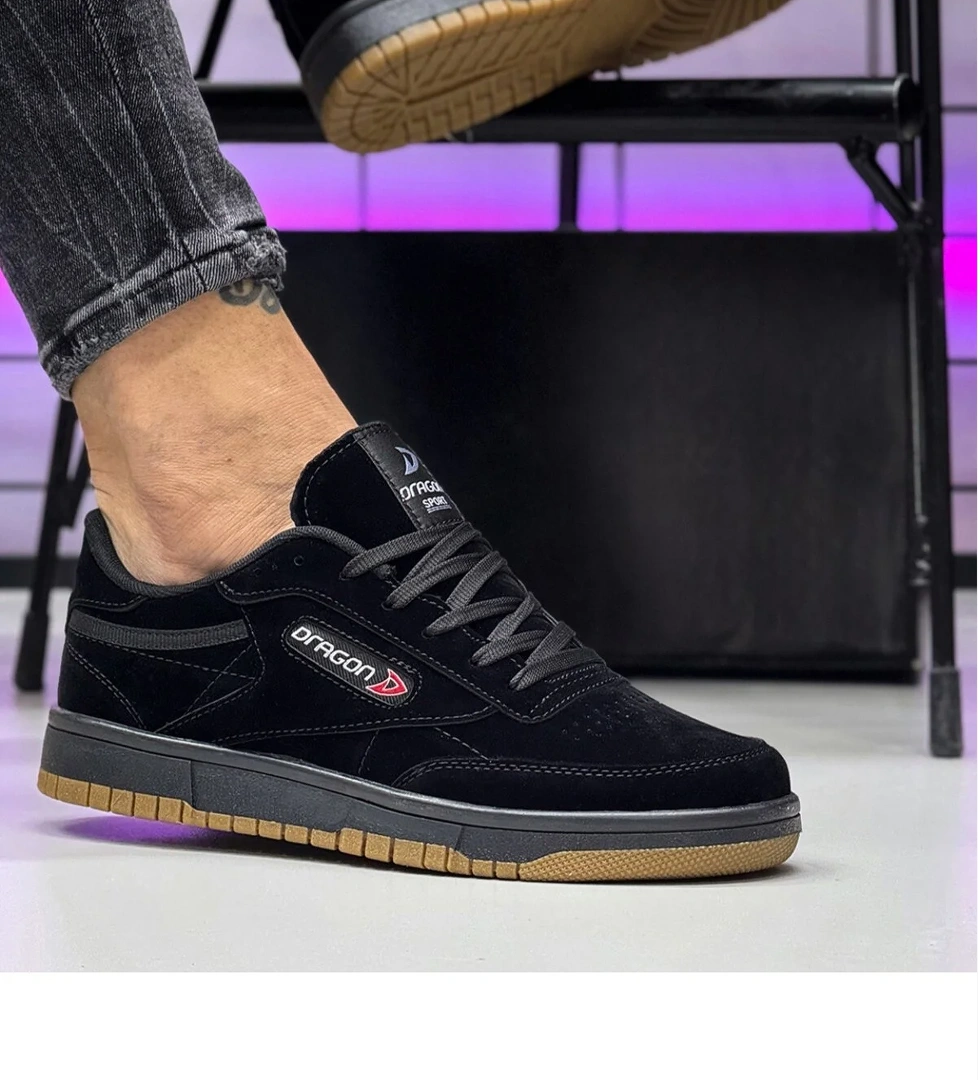 Dragon Erkek Mevsimlik Sneaker Ayakkabı Siyah Siyah