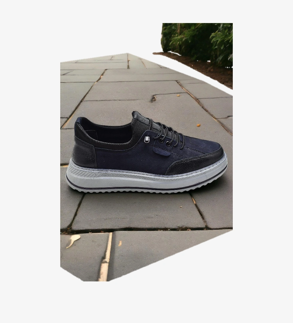 TAB550 Topuk Jelli Ortopedik Taban Hakiki Deri Erkek Ayakkabı Casual Günlük Erkek Ayakkabı POLİ Hafif Taban