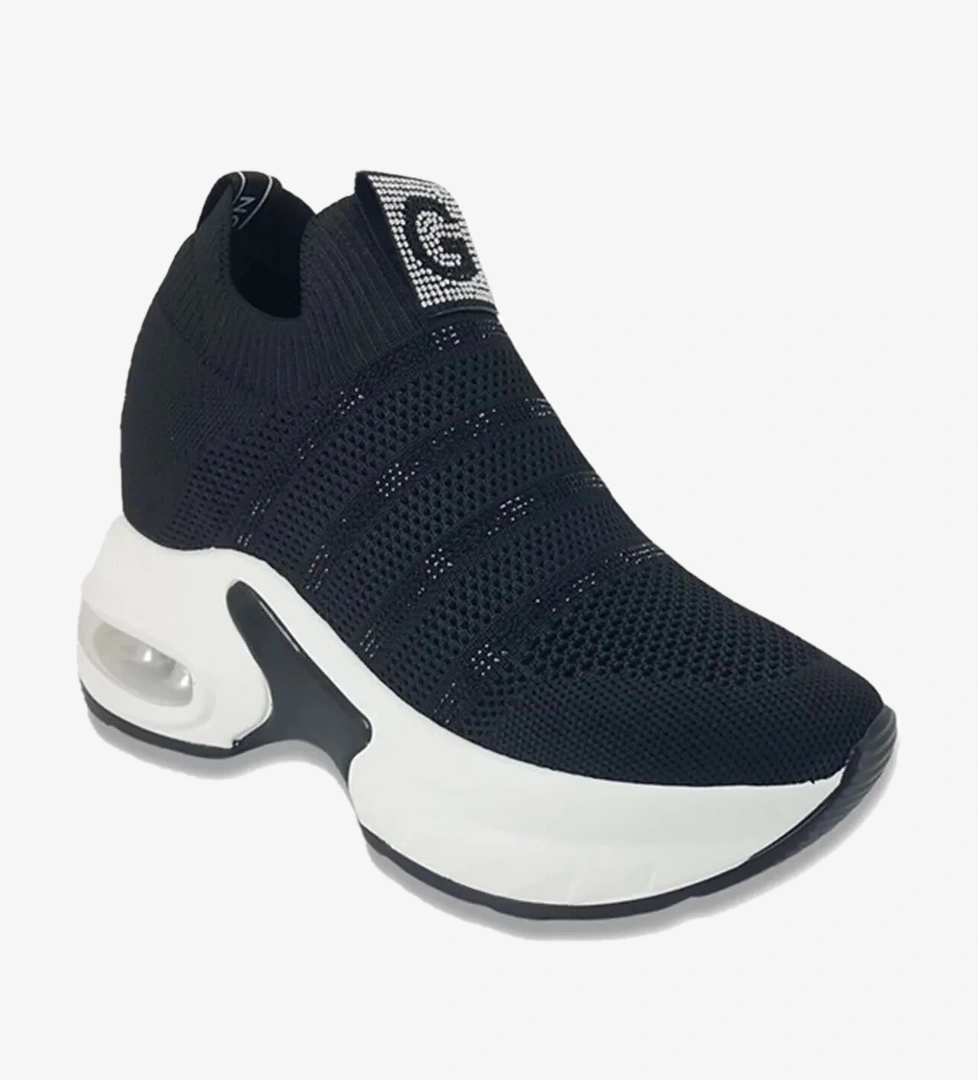 25Y300-4 Kadın Dolgu Topuk Spor Ayakkabı - Görsel 1