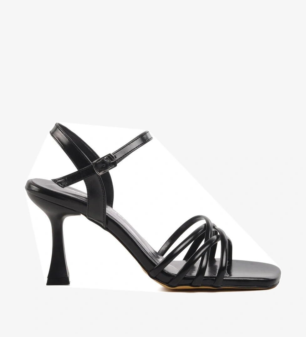 Siyah Kadın Topuklu Abiye Ayakkabı 655358 Z