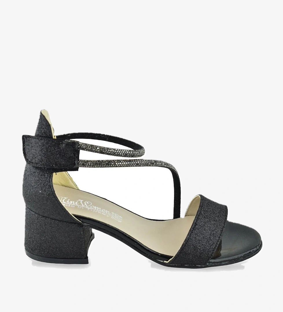 259 Abiye Kız Çocuk Topuklu Ayakkabı Düğünlük Nişan Abiye Elbise Ayakkabısı