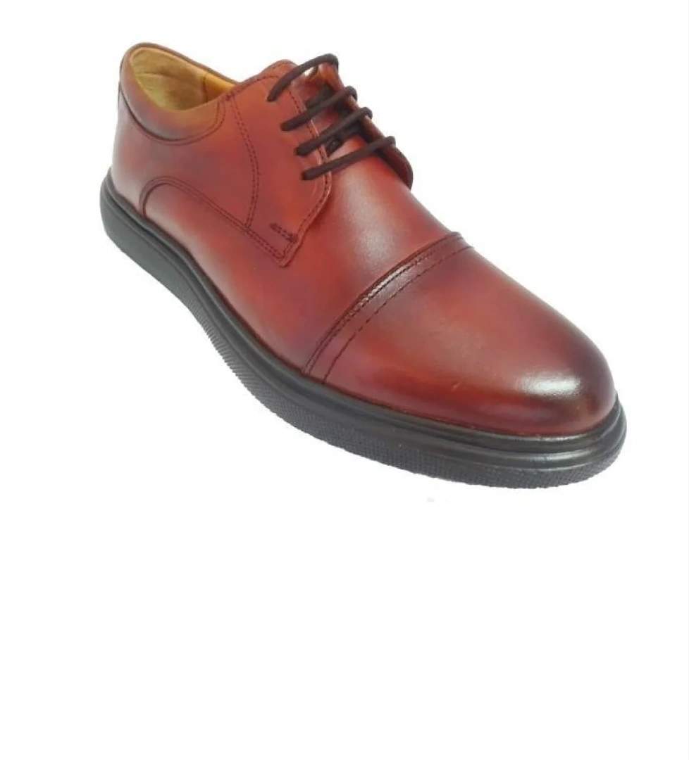 4883-24 Hakiki Deri Jel Topuk Anatomik Erkek Ayakkabı