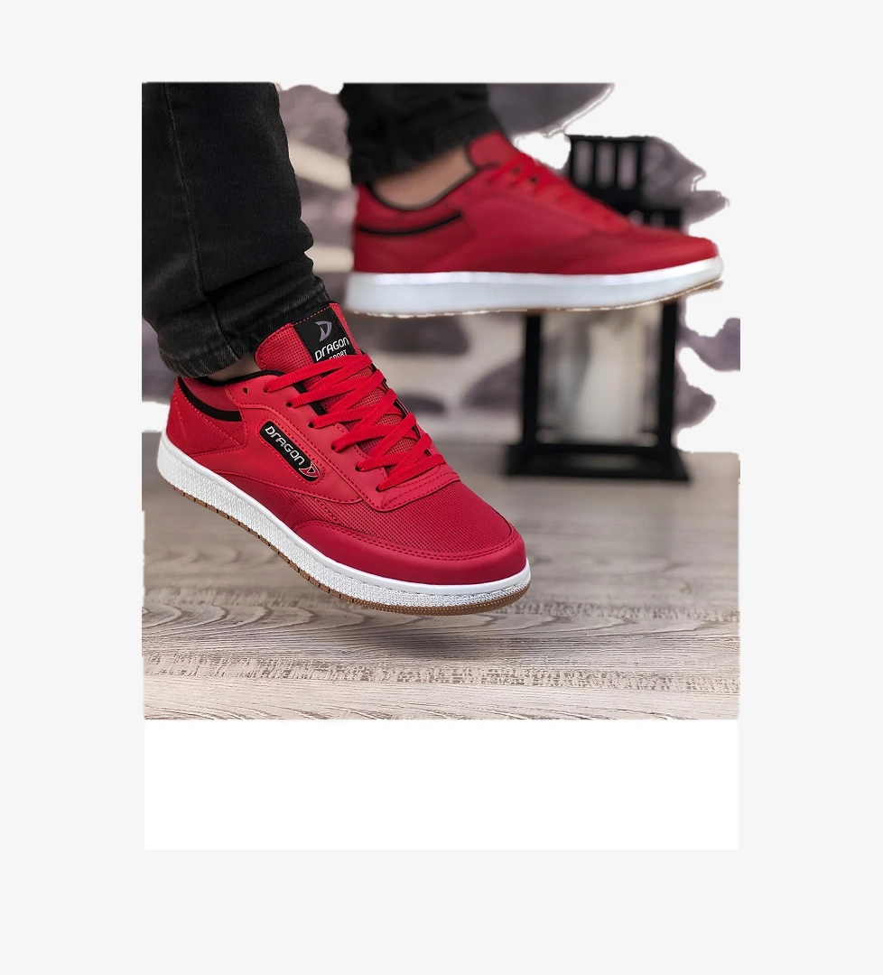 Dragon Erkek Sneaker Spor Ayakkabı Kırmızı