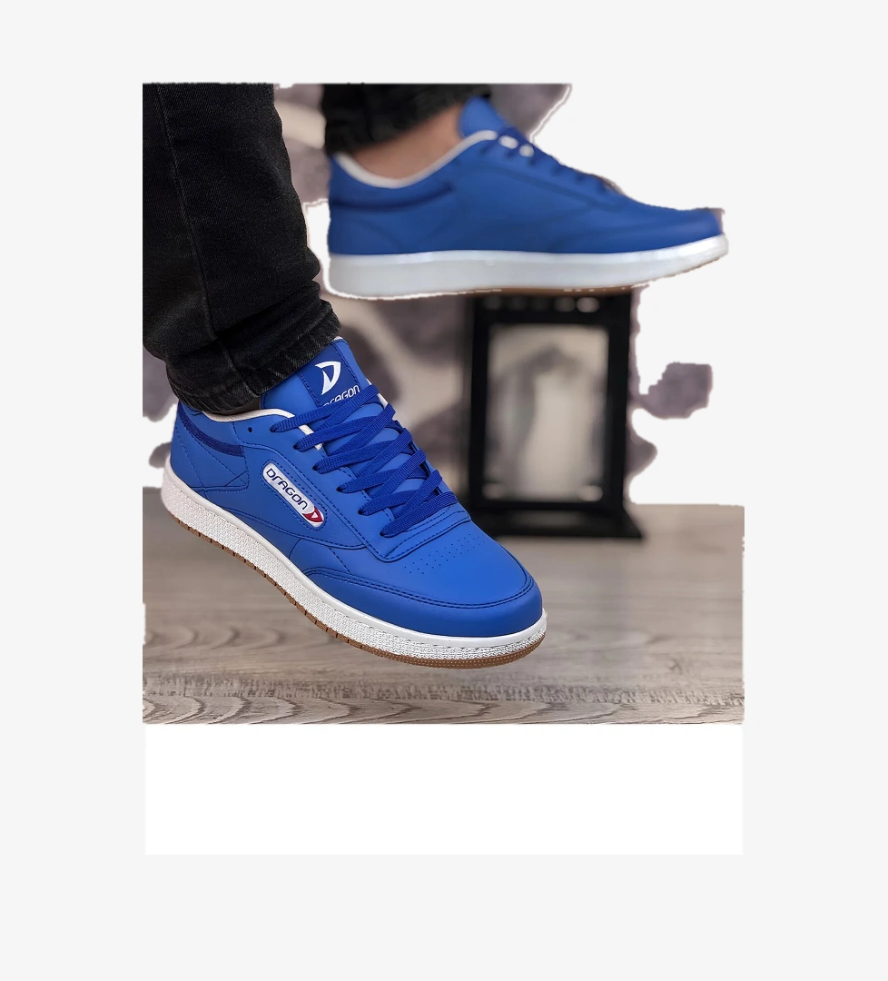 Dragon Erkek Sneaker Spor Ayakkabı Saks
