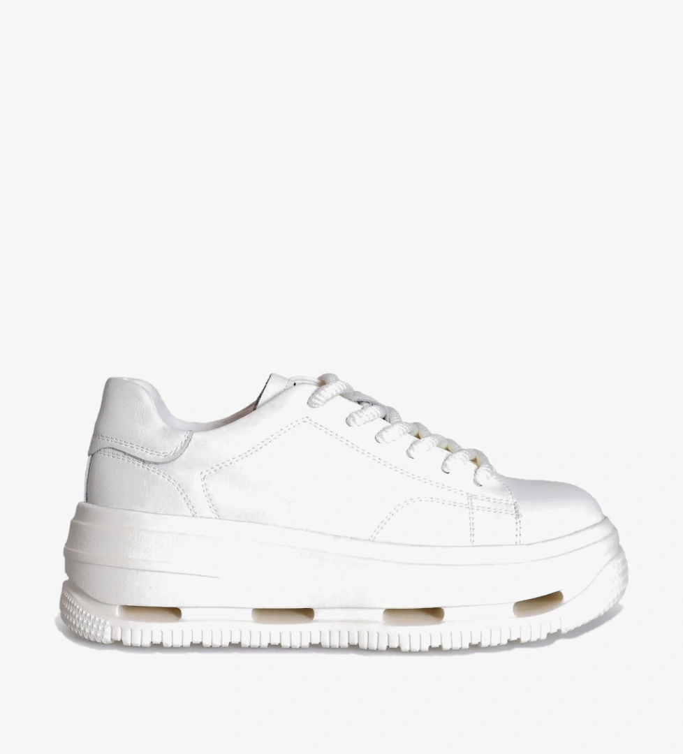Lufian Lufian Beyaz 121230007 Agatha Sneaker Unisex Deri Spor Ayakkabı Flo'da! Beyaz - 1. görsel