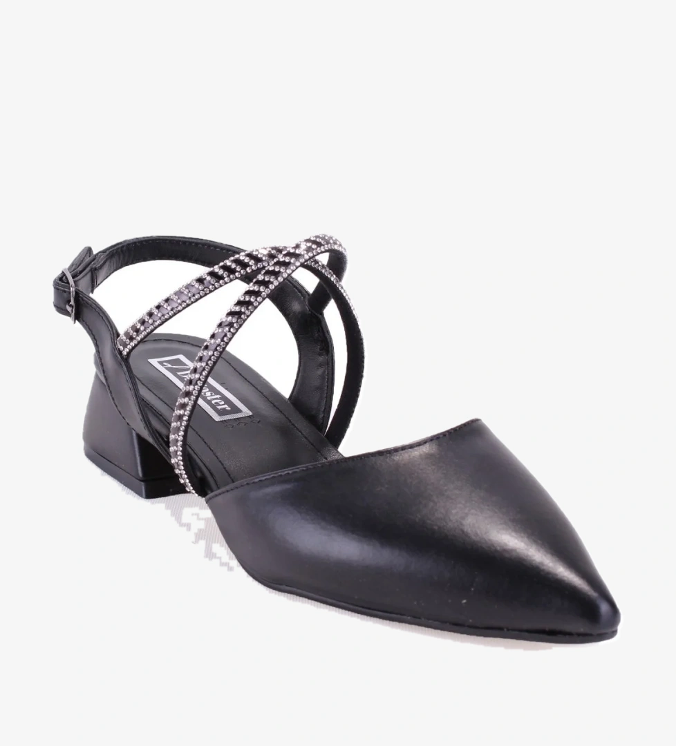 DZA07-1143311 Siyah Klasik Topuklu Kadın Ayakkabı