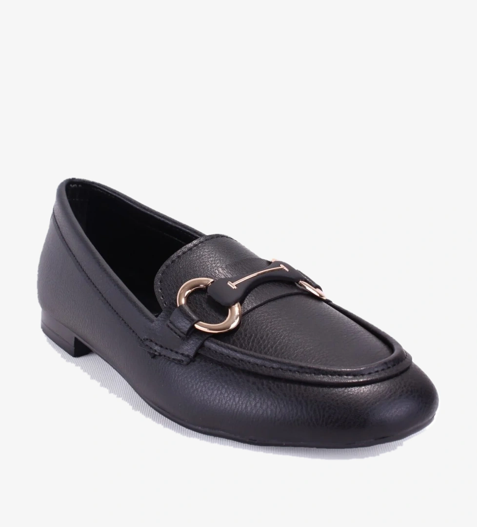 Dagoster Dza07-1181129 Siyah Bej Günlük Kadın Babet Ayakkabı model görseli