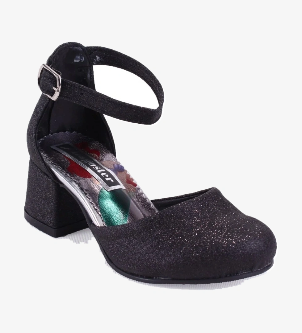 DJA76-YB101KY Siyah Ortopedik Kız Çocuk Abiye Ayakkabı