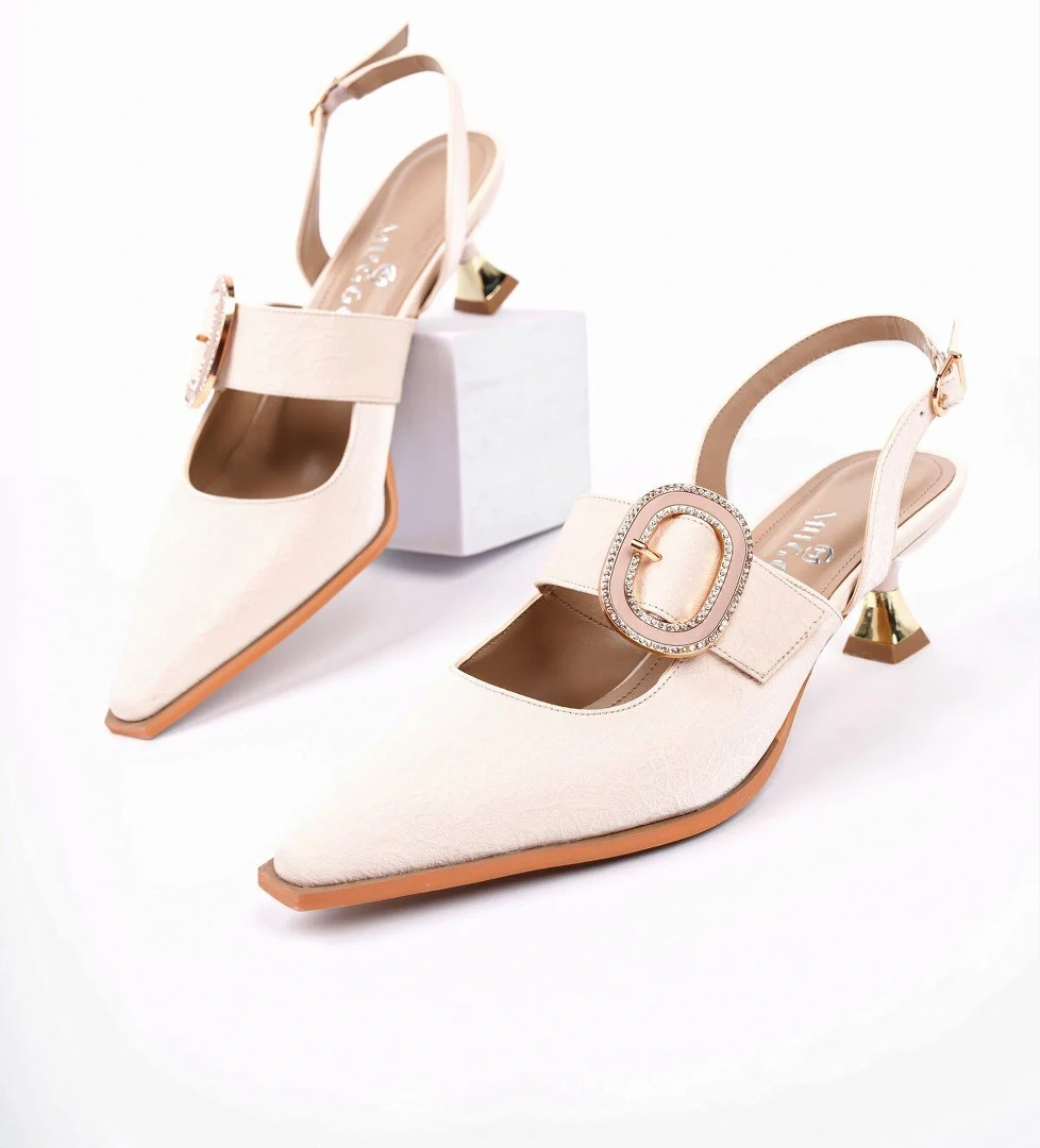 MARİANA Toka Detaylı Kadın Günlük Klasik Topuklu Ayakkabı