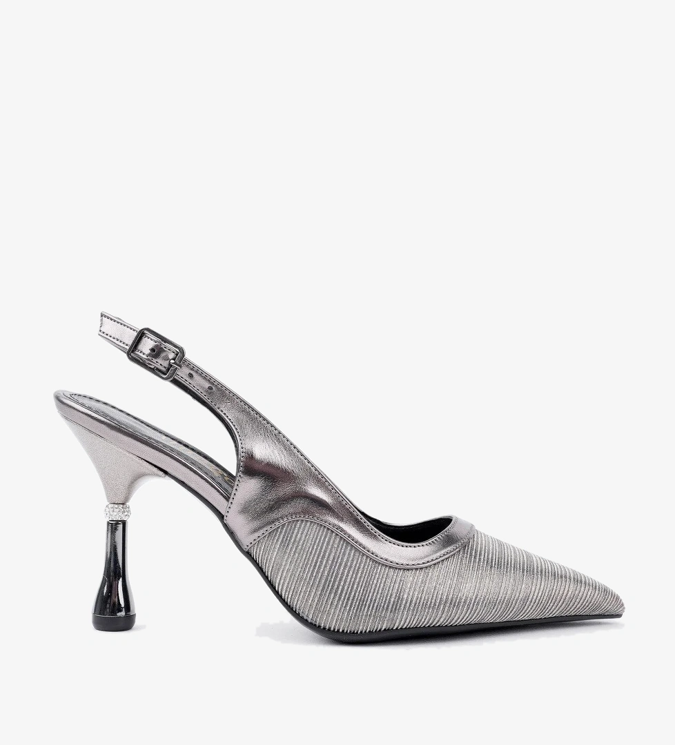 ARYNA Sivri Burun Arkası Açık Günlük Klasik Kadın Topuklu Ayakkabı