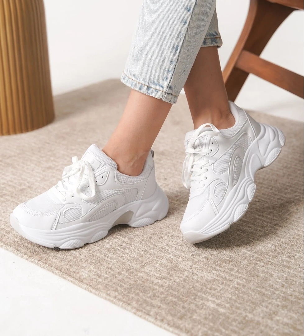 Garantili D0164 Günlük Ortopedik Kadın Sneaker Spor Ayakkabı