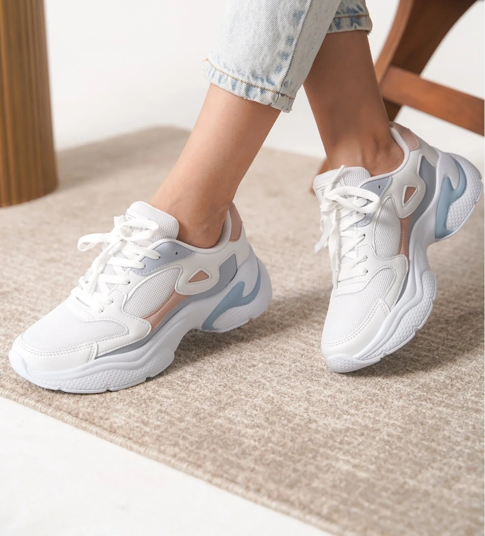 Garantili D1152 Günlük Ortopedik Kadın Sneaker Spor Ayakkabı