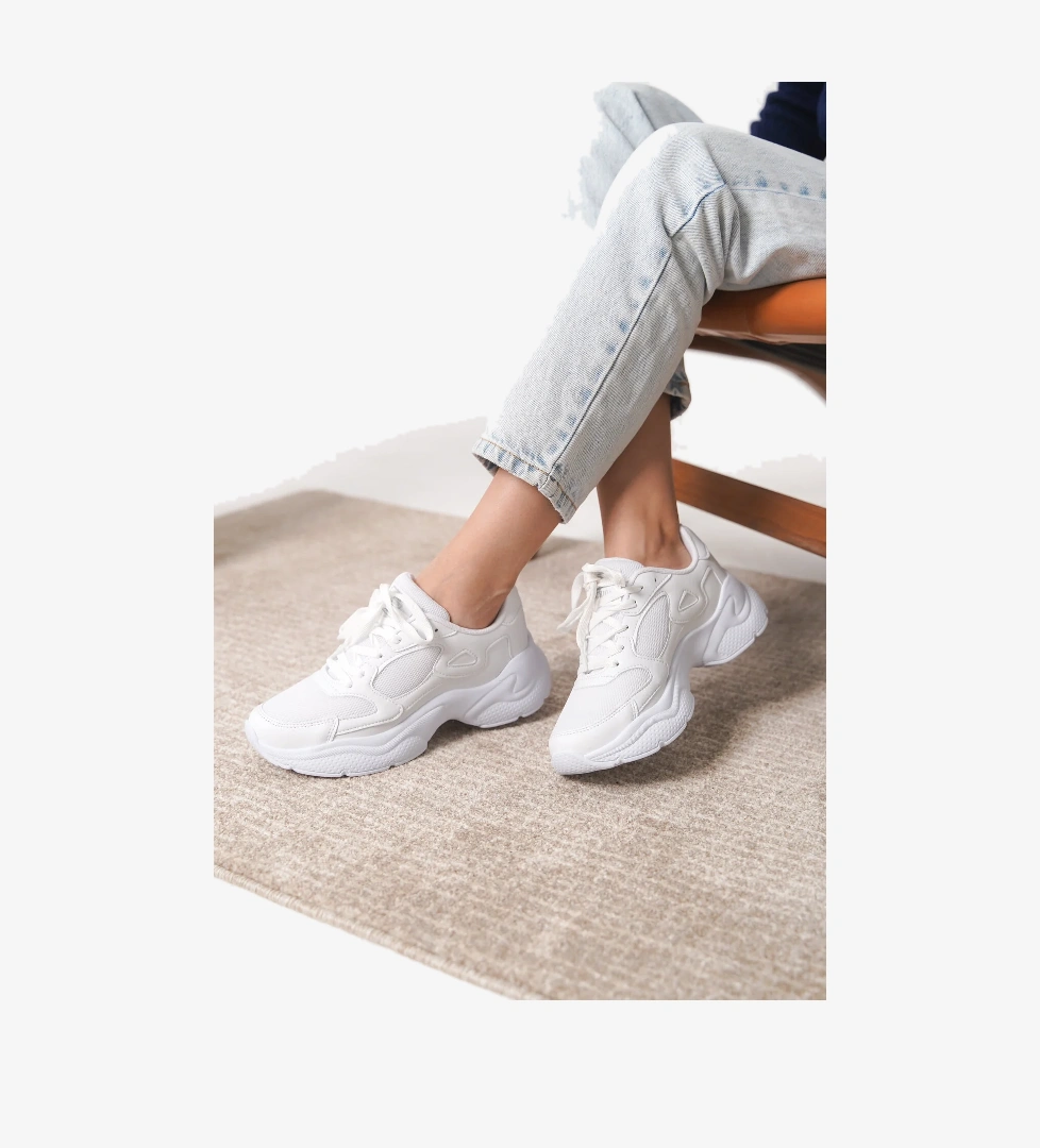 Garantili D1152 Günlük Ortopedik Kadın Sneaker Spor Ayakkabı