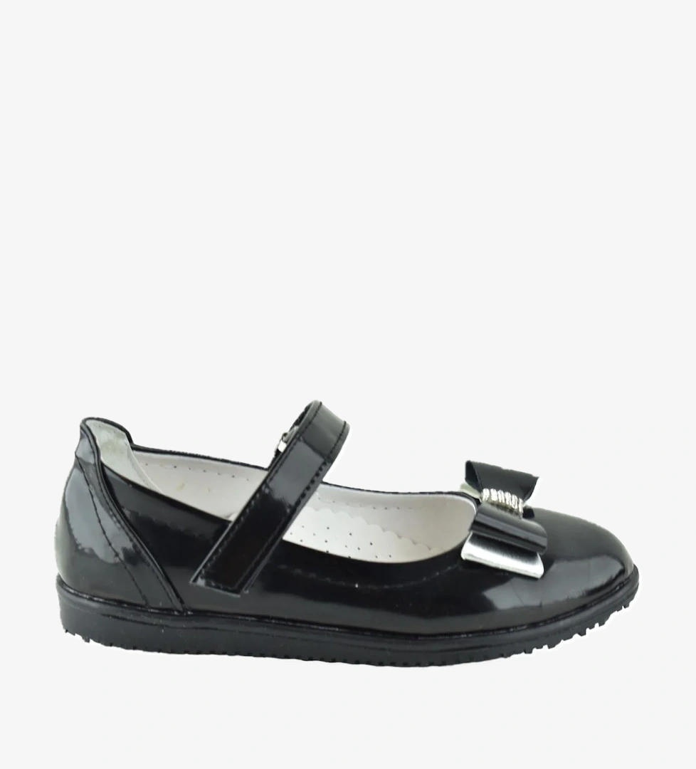 Ispartalılar 2015 Rahat Taban Tokalı Kız Çocuk Babet Ayakkabı Düğün Abiye Nişan Ev Babeti model görseli