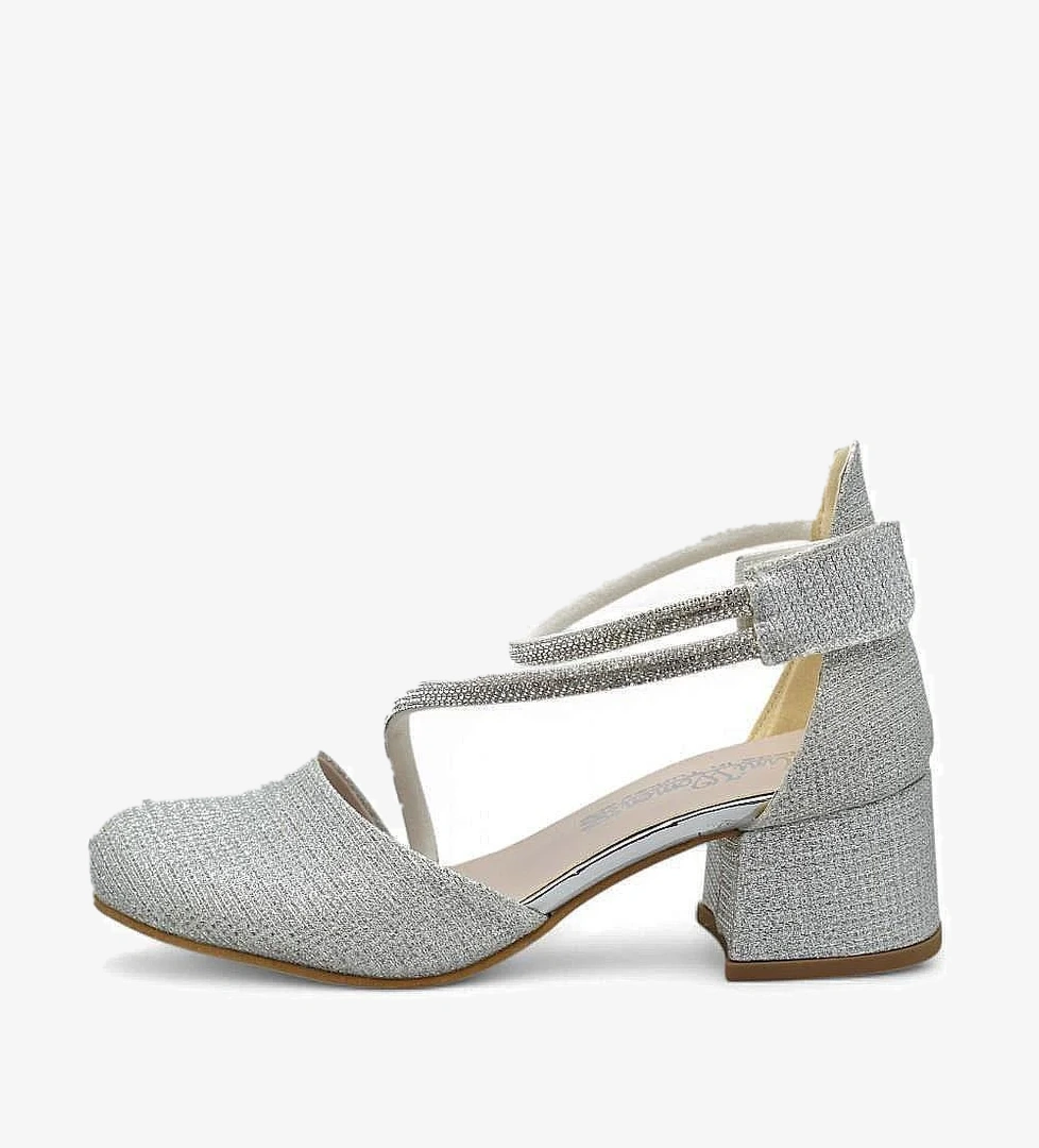 Ayakkabı Burada 354 Abiye Kız Çocuk Topuklu Ayakkabı Kız Çocuk Nişan Abiye Ayakkabısı model görseli