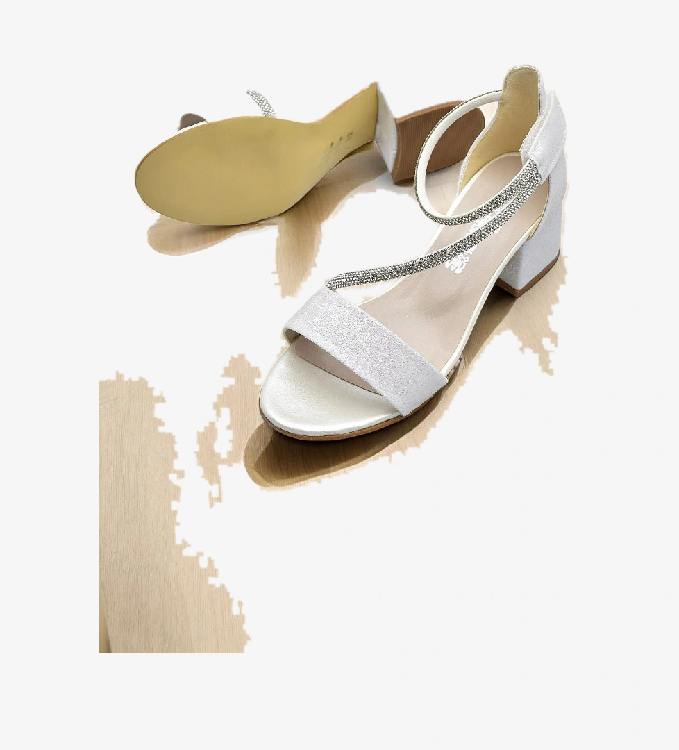 Ayakkabı Burada 259 Abiye Kız Çocuk Topuklu Ayakkabı Düğünlük Nişan Elbise Ayakkabısı model görseli