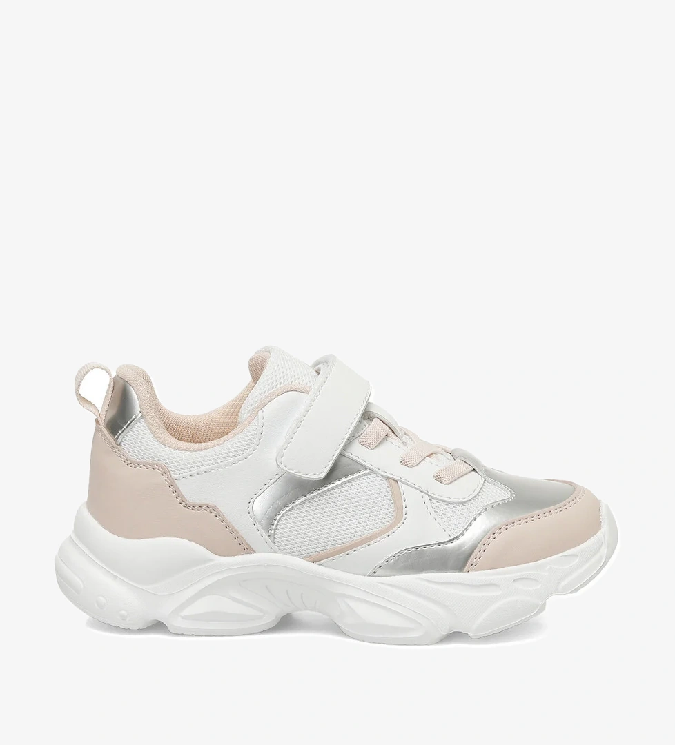 DUPO.F5FX Beyaz Kız Çocuk Spor Ayakkabı - Görsel 1