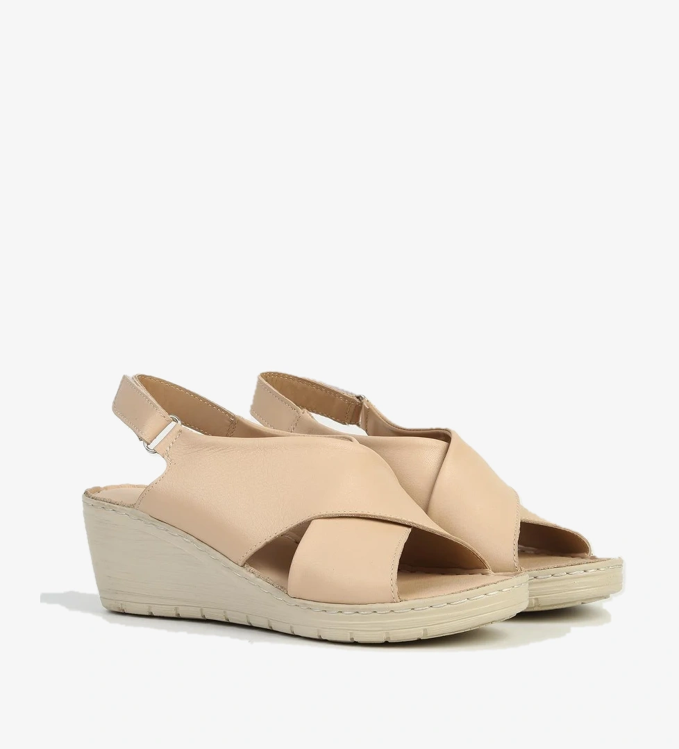 Bej Kadın Topuklu Ayakkabı PC-54679