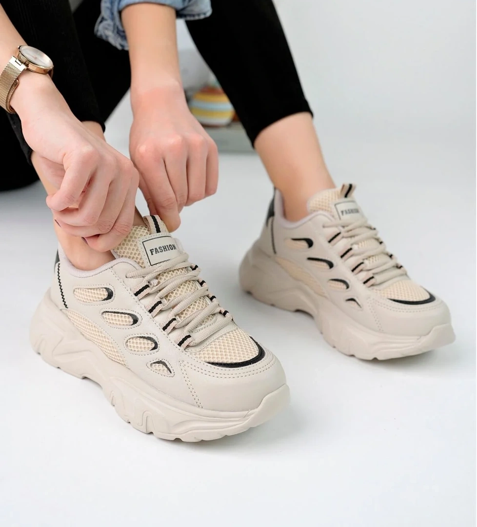 Kadın Sneaker Sararmaz Taban Ultra Hafif -3 - Görsel 1