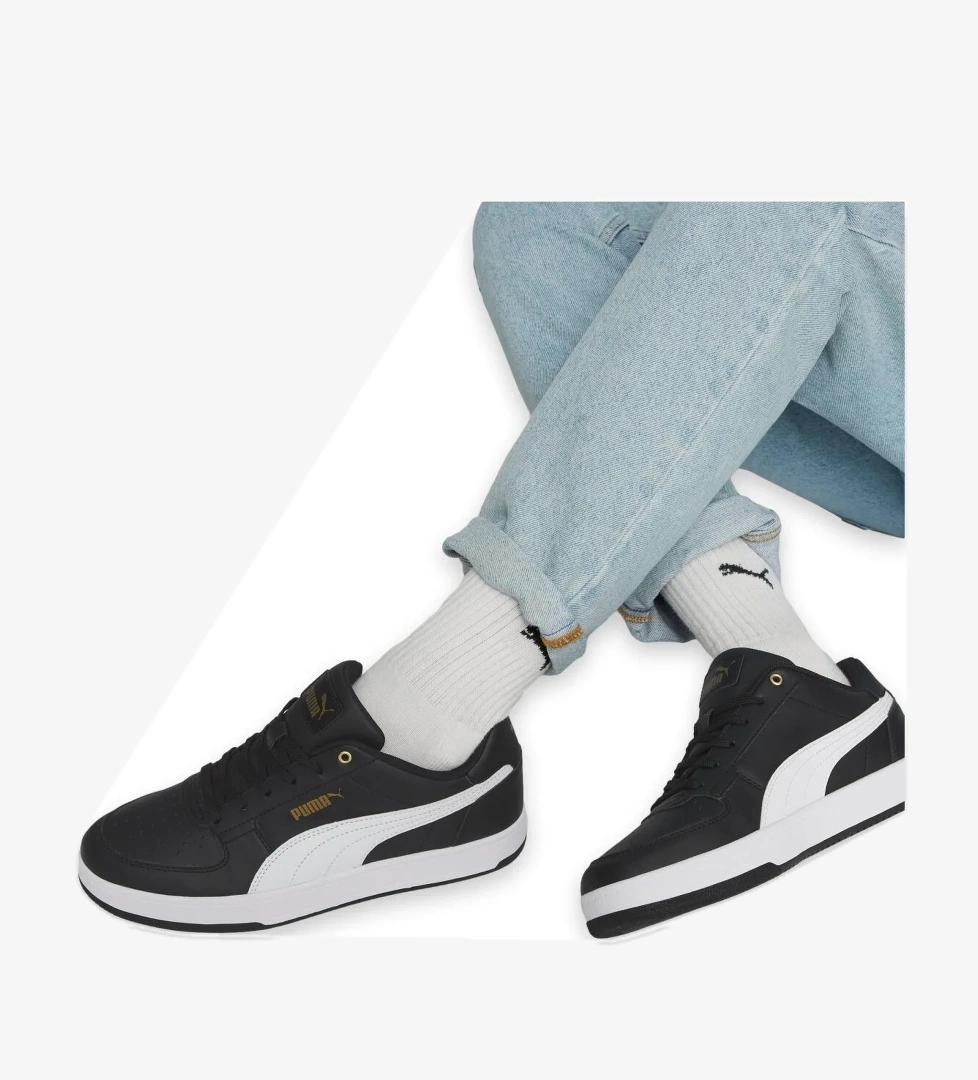 392290M Caven 2.0 Günlük Sneakers Siyah-Beyaz Unisex Spor Ayakkabı - Görsel 1