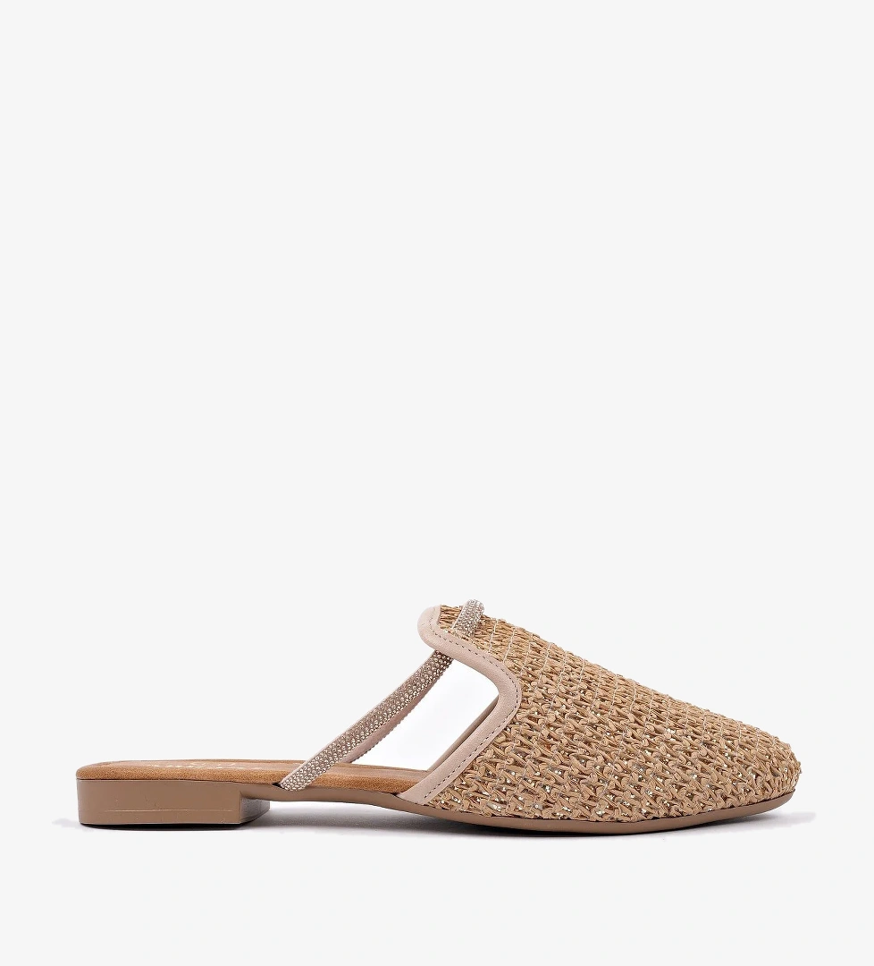 ZİNTA Önü Kapalı Kadın Günlük Hasır Terlik