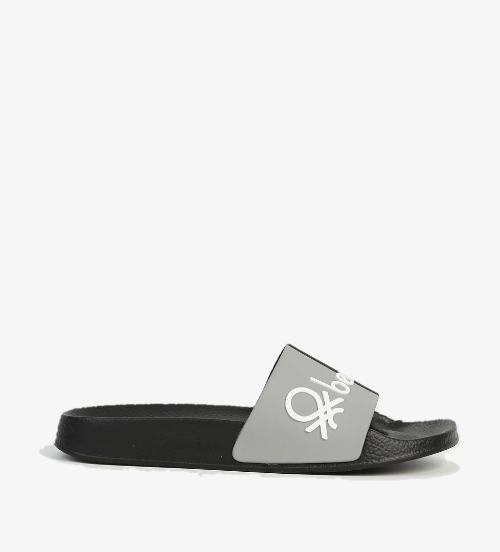 Benetton Siyah Gri Kadın Terlik BN-1433 model görseli