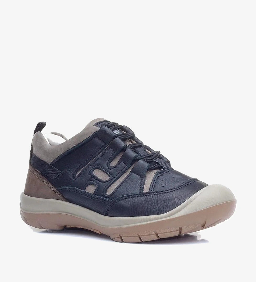 Rakerplus Hakiki Deri Siyah Kum Bağcıklı Çocuk Outdoor Ayakkabı model görseli