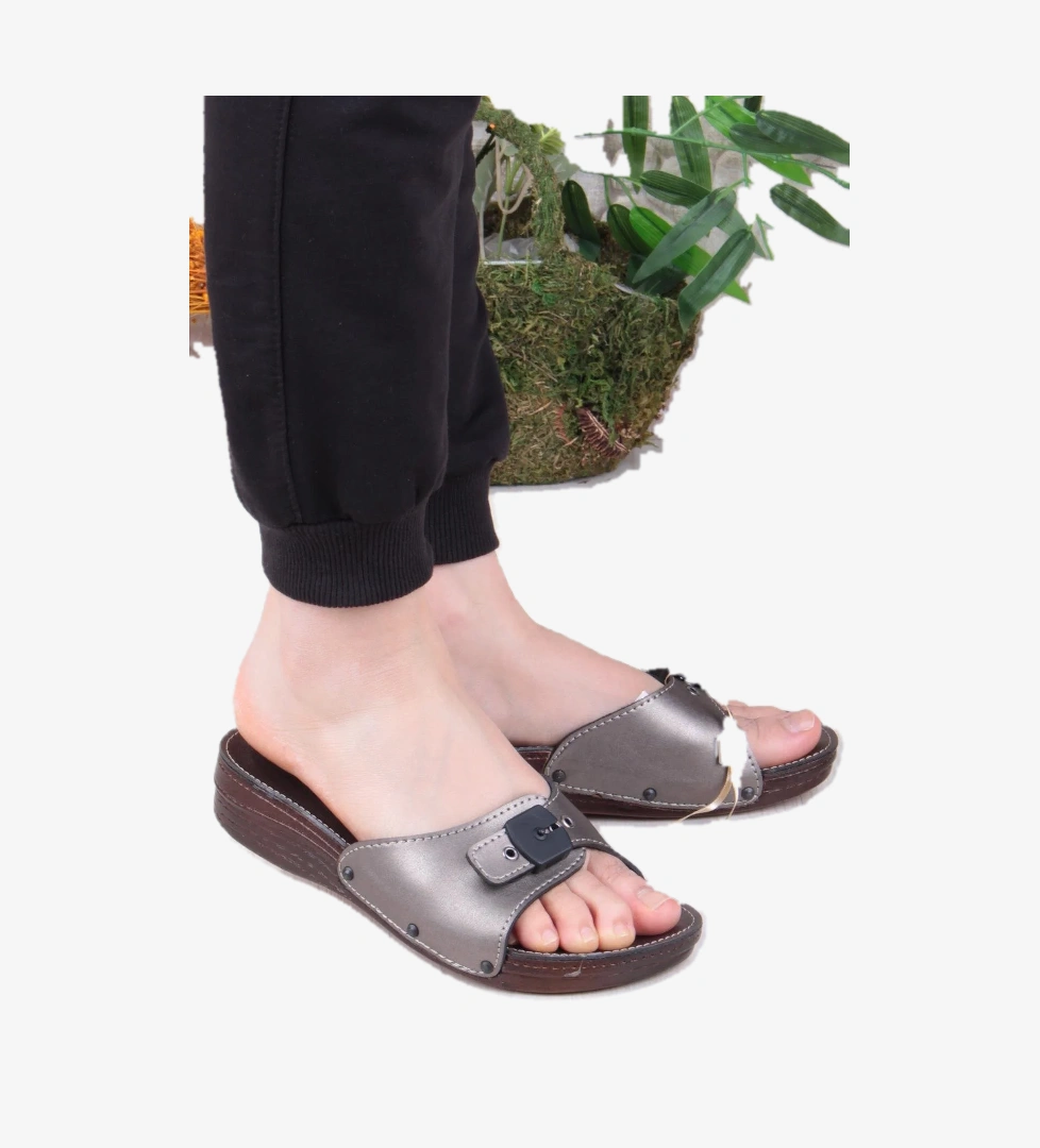 7265 Anatomik Rahat Orijinal Ürün Tokalı Kadın Terlik