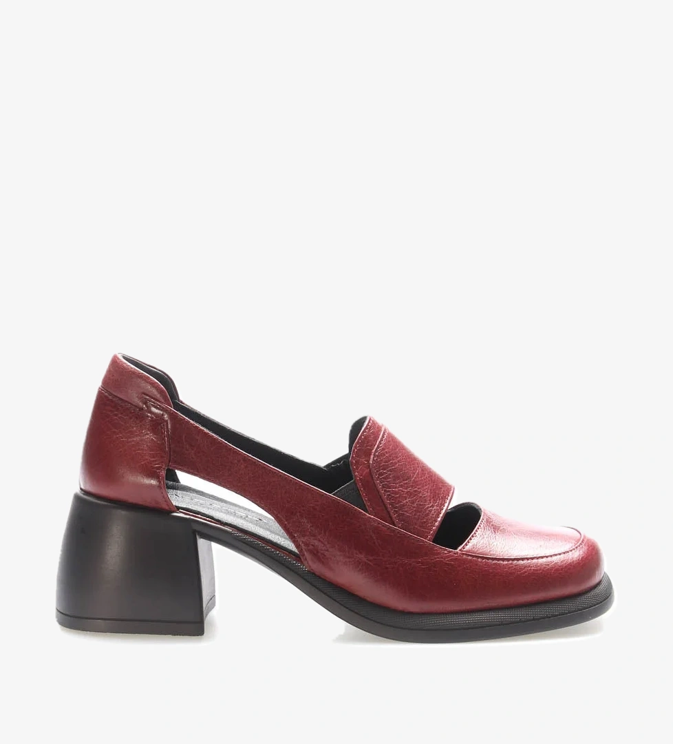 Fast Step Hakiki Deri Kadın Kalın Topuklu Ayakkabı 217ZA757DUZ model görseli