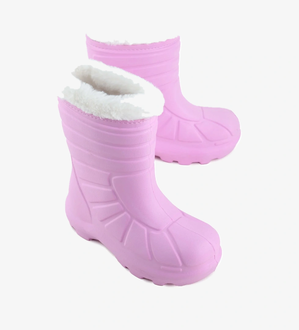 Kız Çocuk Kışlık Boğazdan Peluşlu İçi Sıcak Astarlı Su Geçirmez Yağmur Kar Bot Çizme - Görsel 1