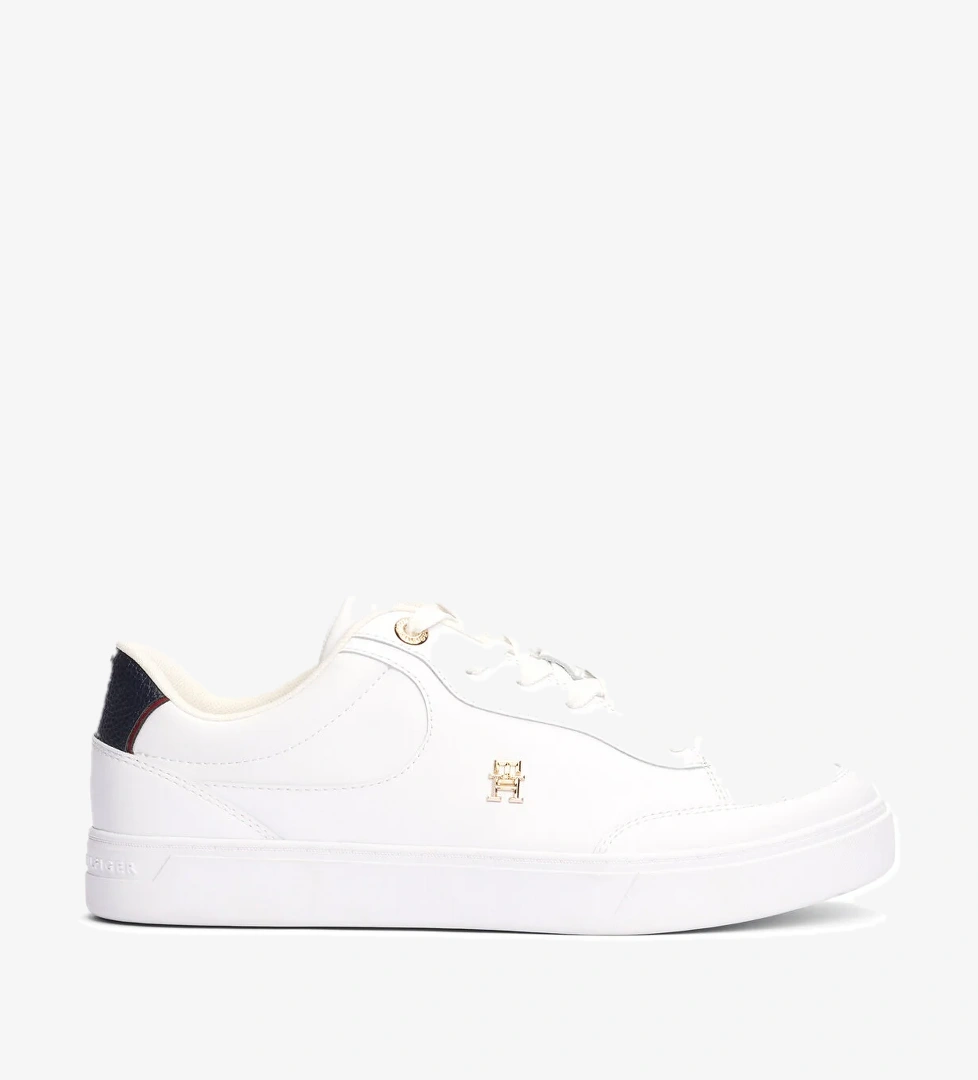 Tommy Hilfiger Essential Chic Court Snae Kirik Beyaz Kadın Sneaker model görseli