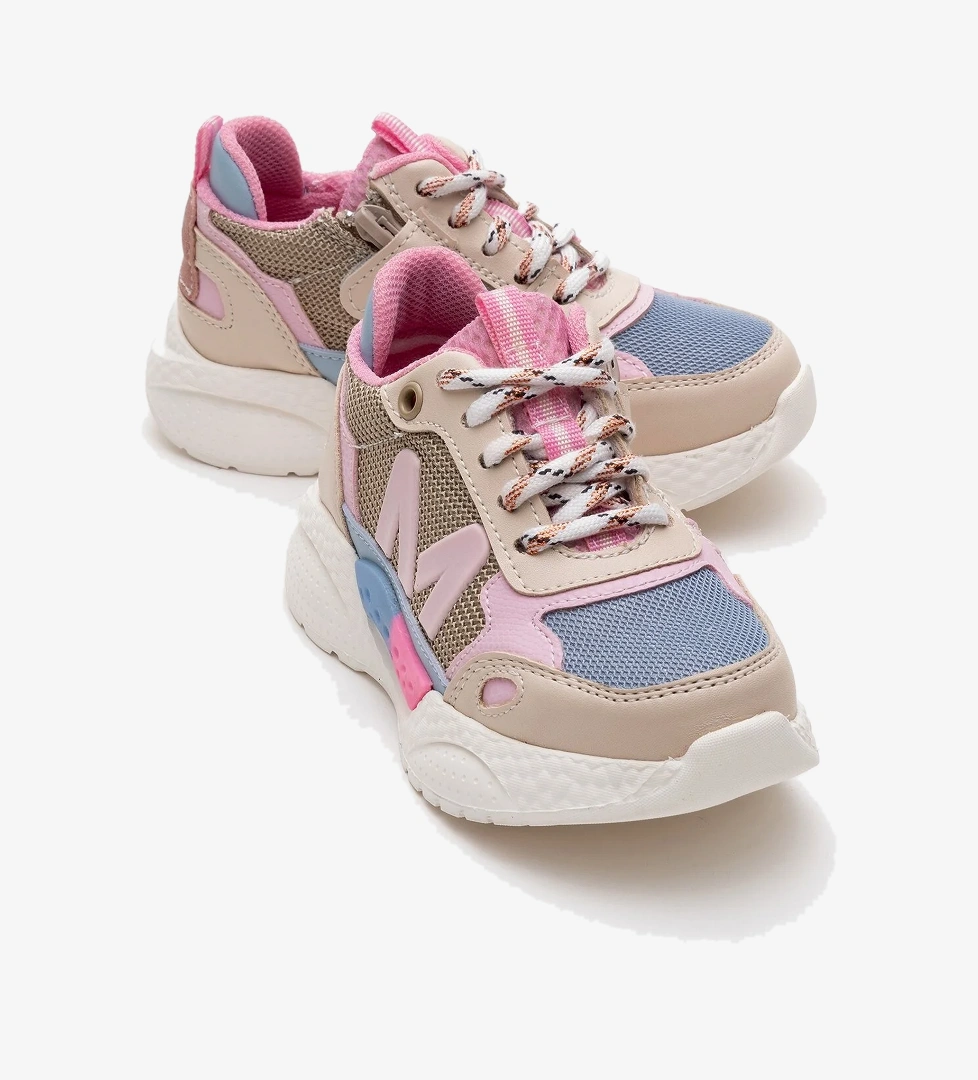 Kız Çocuk Bej Günlük Spor Ayakkabı