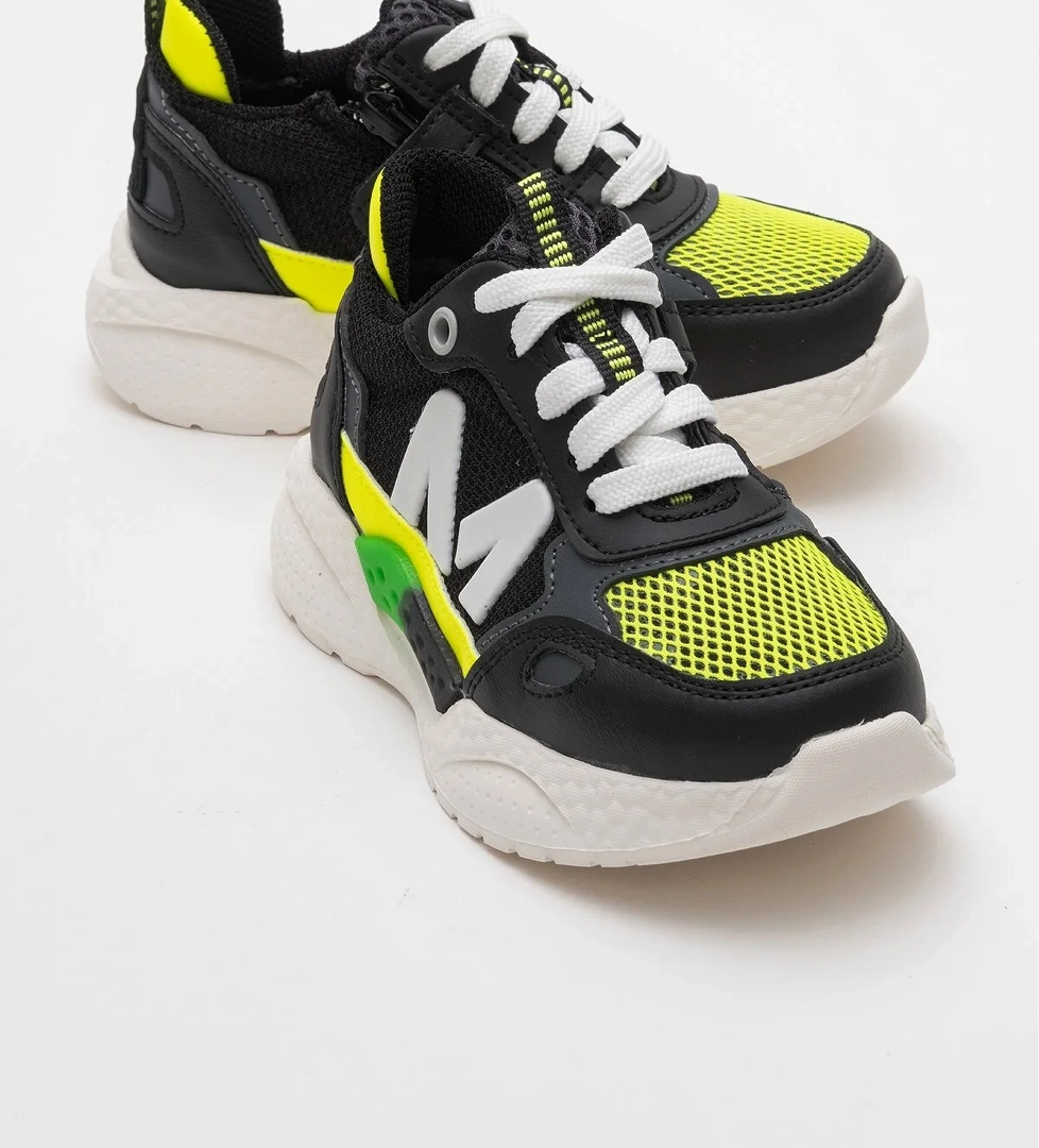 Erkek Çocuk Siyah Günlük Spor Ayakkabı - Görsel 1