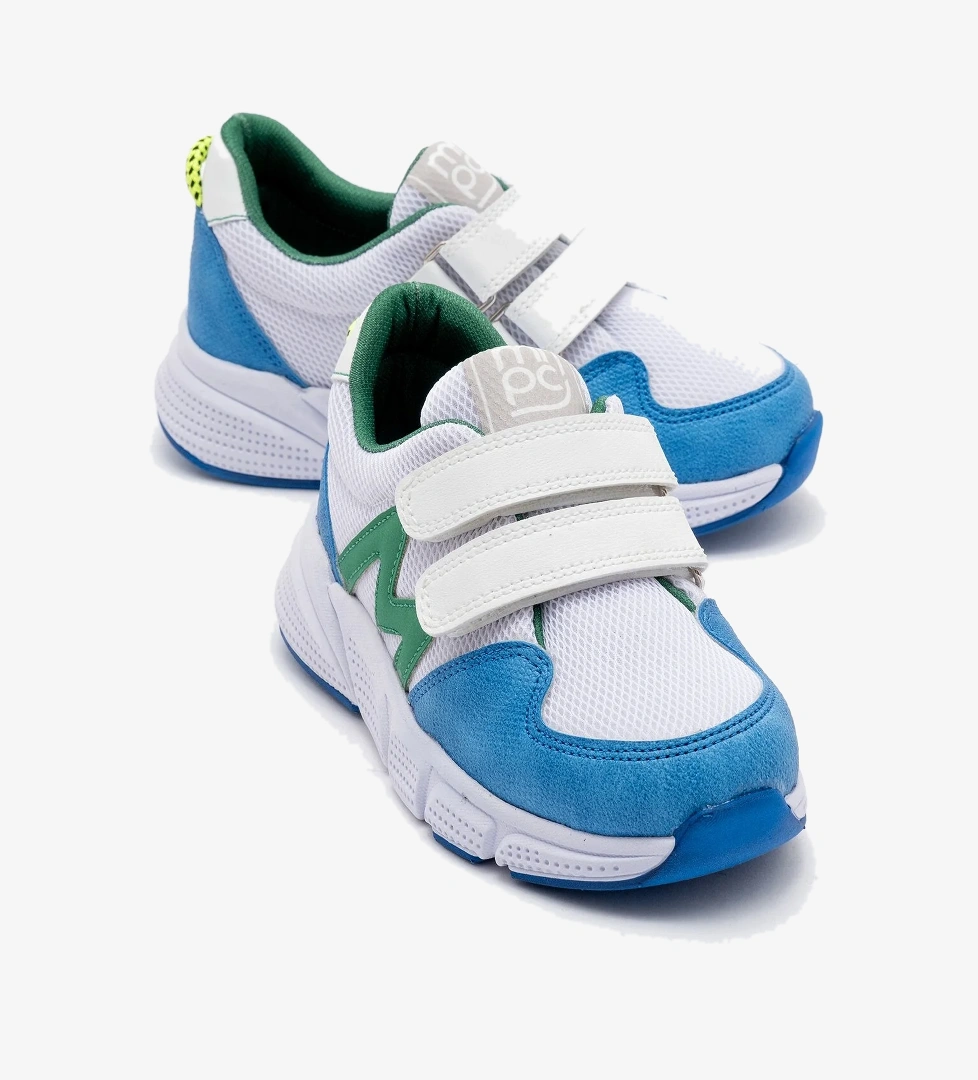 Erkek Çocuk Mavi-Beyaz Spor Ayakkabı