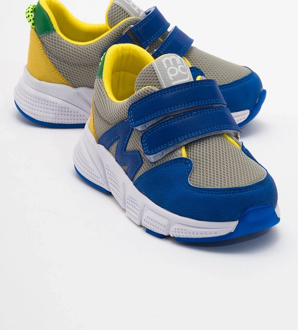 Erkek Çocuk Saks-Sarı Spor Ayakkabı - Görsel 1