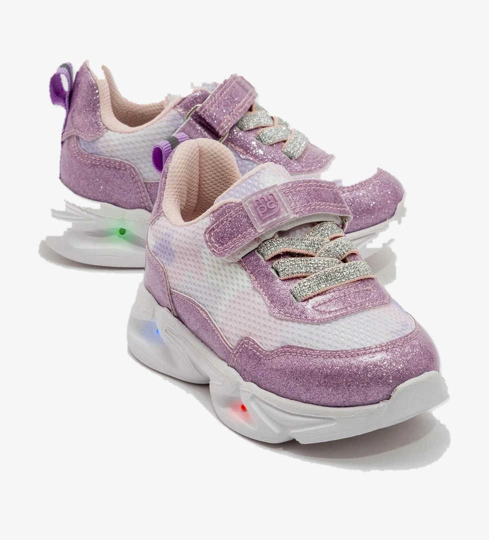 Kız Çocuk Lila Işıklı Spor Ayakkabı