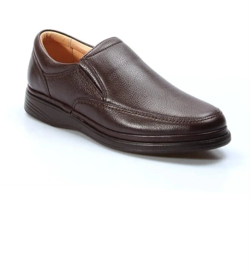 101-25 Hakiki Deri Anatomik Lastikli Erkek Ayakkabı