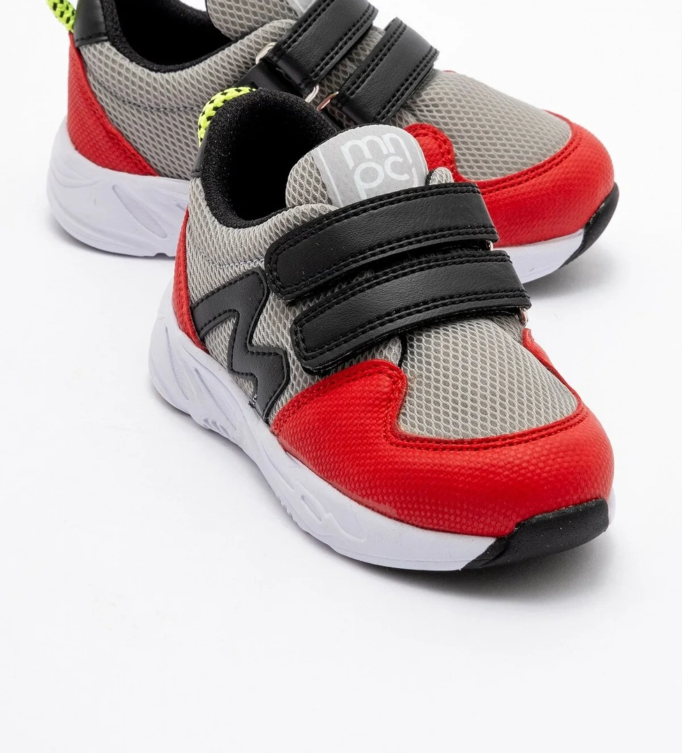 Erkek Çocuk Kırmızı-Gri Spor Ayakkabı